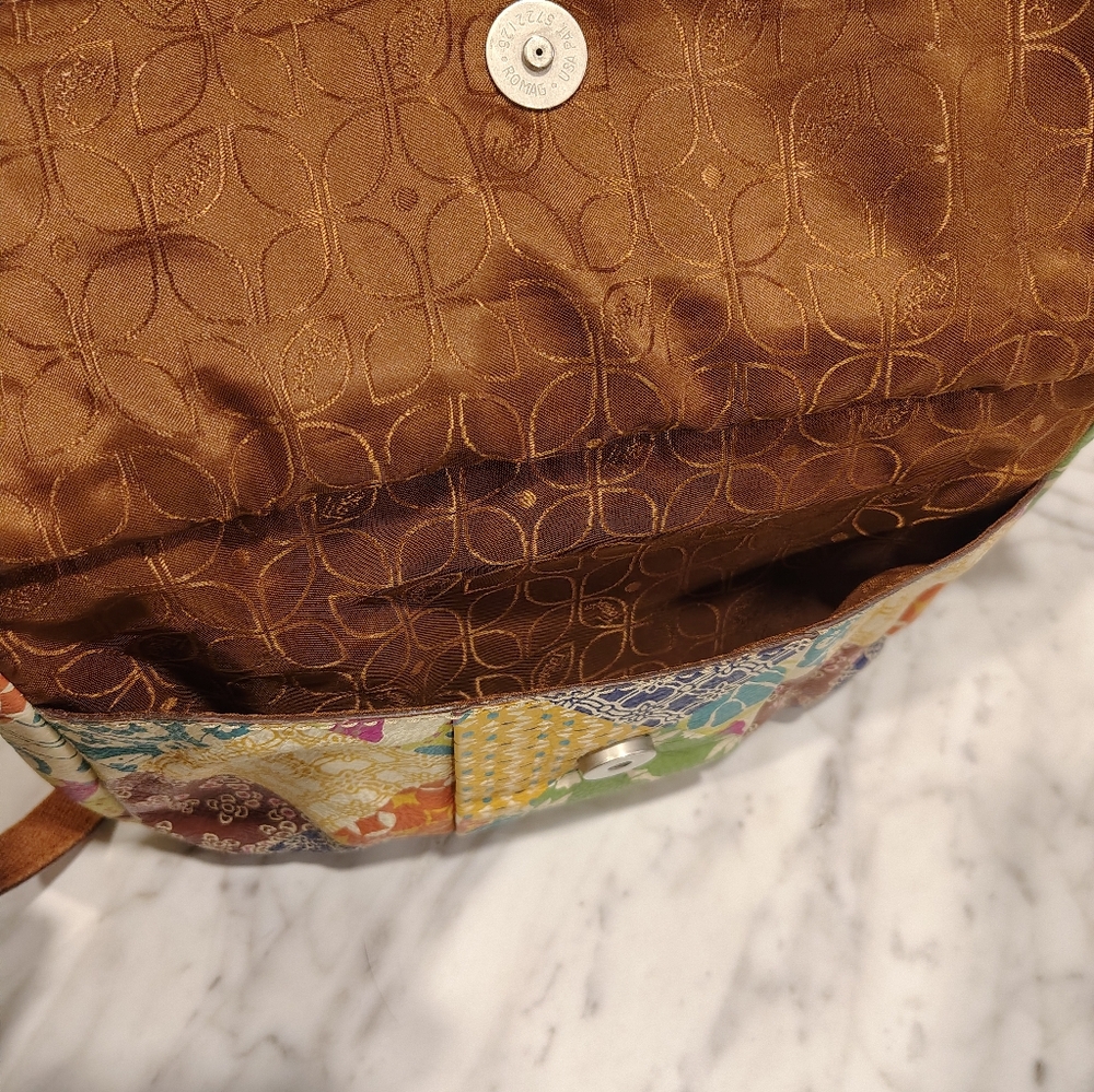 Fossil Unique Leather Patchwork Purse - image 8